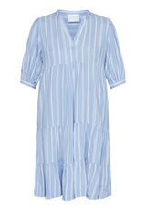 Kleid Ibon in Blue/Cream