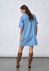 Kleid Inusa Tunic in Light Blue Denim