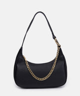 Schultertasche Svedala in Black/Gold