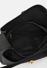 Hobo Bag „Loviisa“ – Stilvolle Schultertasche mit Statement-Schließe in Schwarz