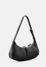 Schultertasche Loviisa East-West in Schwarz