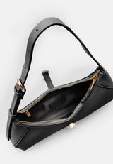 Schultertasche Loviisa East-West in Schwarz
