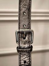 Crossbody Tasche Glossy Big Skien in Blackish Metallic