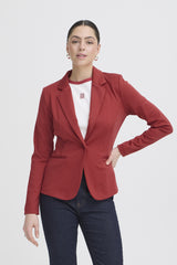 Kate Jersey Blazer in Garnet