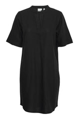 Leinenkleid Lino in Schwarz