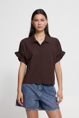 Bluse Sami in Braun