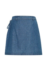 Asymmetrischer Jeansrock - Medium Blue