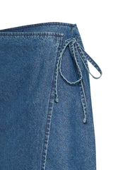 Asymmetrischer Jeansrock - Medium Blue