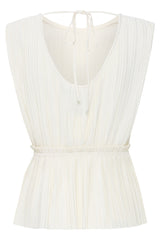 Taillierte Bluse - Yamilet in Birch