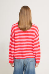 Strickpullover Blush LS in Poinsettia