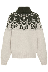 Pullover Nalas in Rosin With Oatmeal Melange