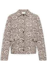 Jacke Kate Print JA2 in Brown/Birch
