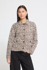 Jacke Kate Print JA2 in Brown/Birch