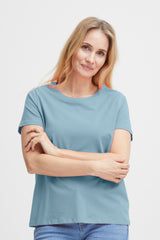 T-Shirt Zashoulder in Cashmere Blue
