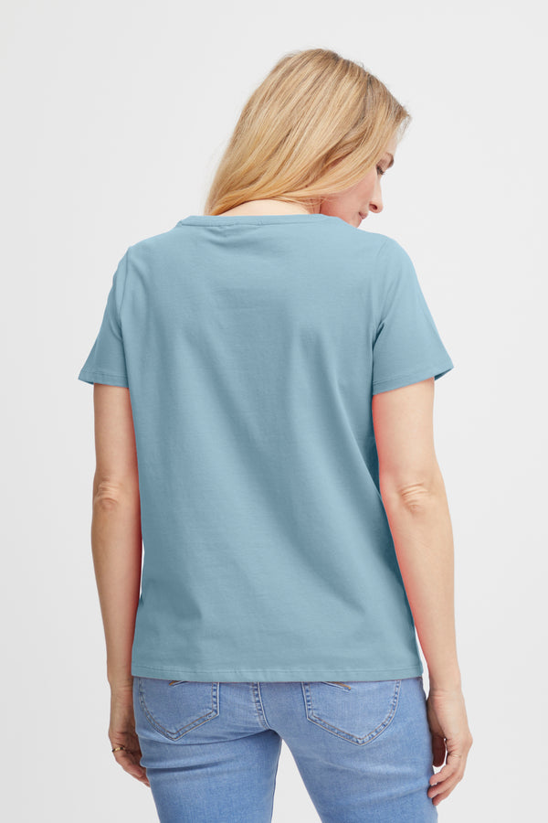 T-Shirt Zashoulder in Cashmere Blue