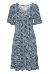 Kleid Dottie in Ditsy Flower Navy