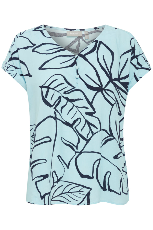 T-Shirt Relax in Cool Blue AOP