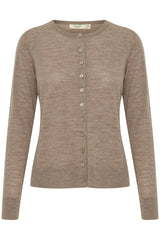 Cardigan Woolina in Walnut Melange