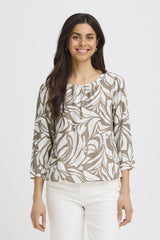 Bluse Adriana gemustert
