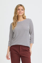 Shirt Jade Tee in Salute Stripe