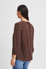 Bluse Josa Loose in Chicory Coffee