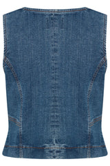Jeansweste Komma in Mid Blue Denim
