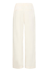 Wide‑Leg Hose Donni aus Viskose Mix – Creme, High‑Waist
