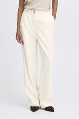 Wide‑Leg Hose Donni aus Viskose Mix – Creme, High‑Waist