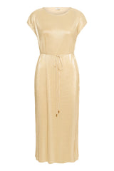 Schimmerndes Gold-Midi-Kleid – Modell Pille