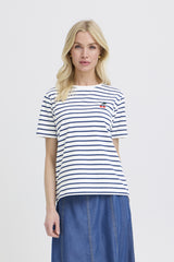 T-Shirt PANDINNA mit Kirsche Gestreift