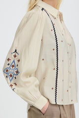 Bluse Irisa in Birch