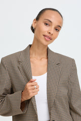 Blazer Estolo in Sepia Check