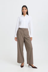 Hose Estolo Pants in Sepia Check