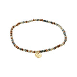 Armband Indie in Metallic Grey/ Gold