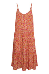 Kleid Eda Strap in Peach Bloom