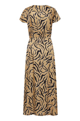 Kleid Alisa in Brown Animal Print