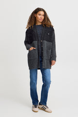 Cardigan Anke in Black Denim