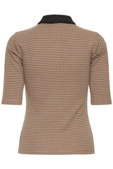 Sweatshirt Fiona in Caribou w. Black