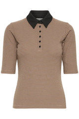 Sweatshirt Fiona in Caribou w. Black