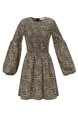 Kleid in Leo Print
