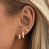 Ohrringe Faye Classic Wide Hoop in Gold