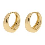 Ohrringe Faye Classic Wide Hoop in Gold