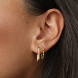 Ohrringe Hildur Bubble Hoop in Gold