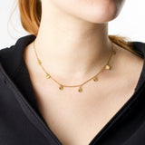 Kette Liv Coin Charm in Gold