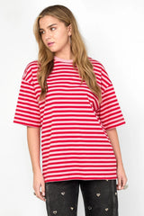 T-Shirt Gestreift Rosa