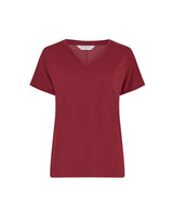 T-Shirt Fenya Modal V in Rhubarb
