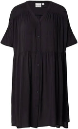 Kleid in Schwarz Viskose LENZING™ ECOVERO™, Modell Vera