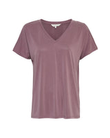 T-Shirt Fenya Modal in Black Plum