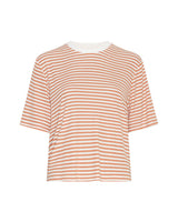 T-Shirt Jana in Weiß/Orange