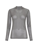 Top Janie Illenora M in Black Check